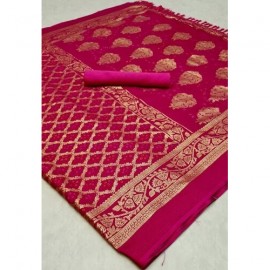 Ladies Printed Banarasi Saree